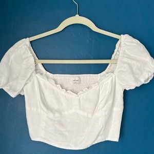 Aritzia Wilfred Wander Top Item 72176 - White, size XS